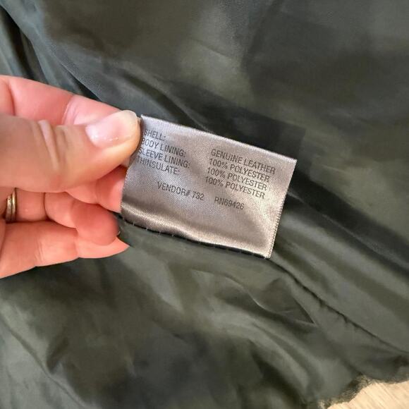 Vintage earthy tone rugged 90s faded green Wilson's Leather Maxima womens small - Picture 8 of 8